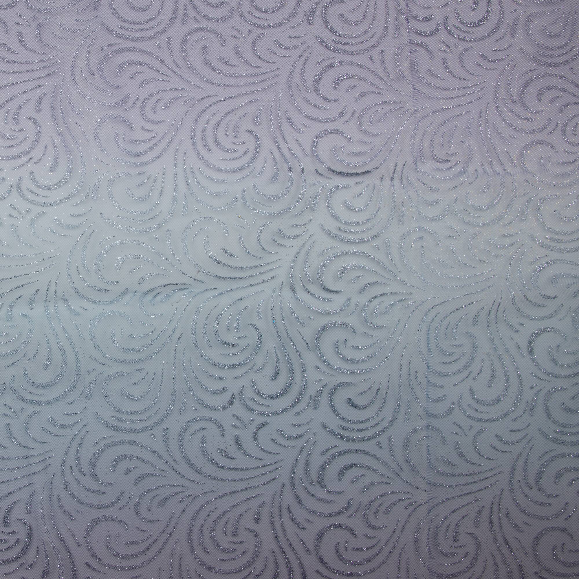Wyla Purple & Silver Deco Mesh